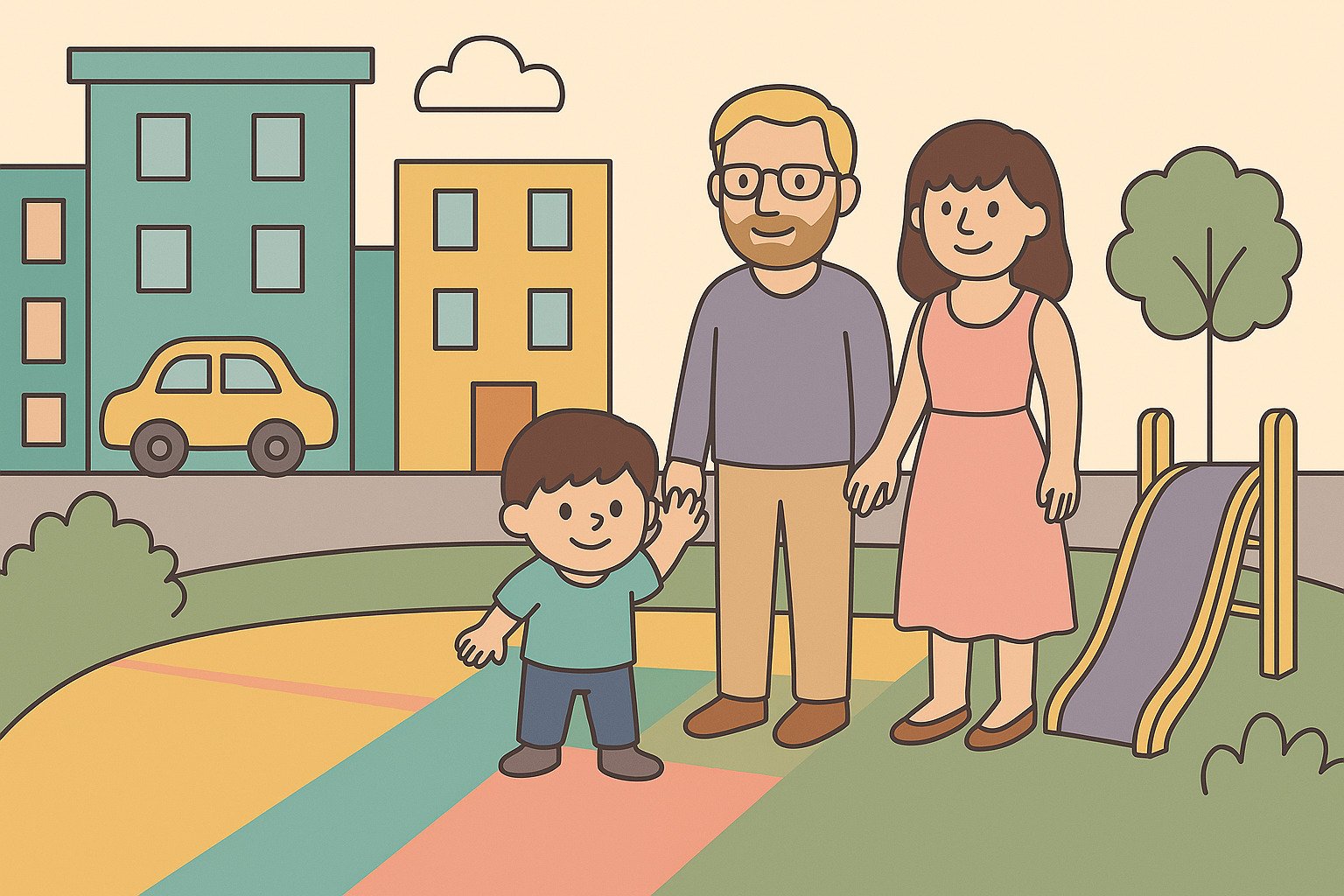 City vacation illustration