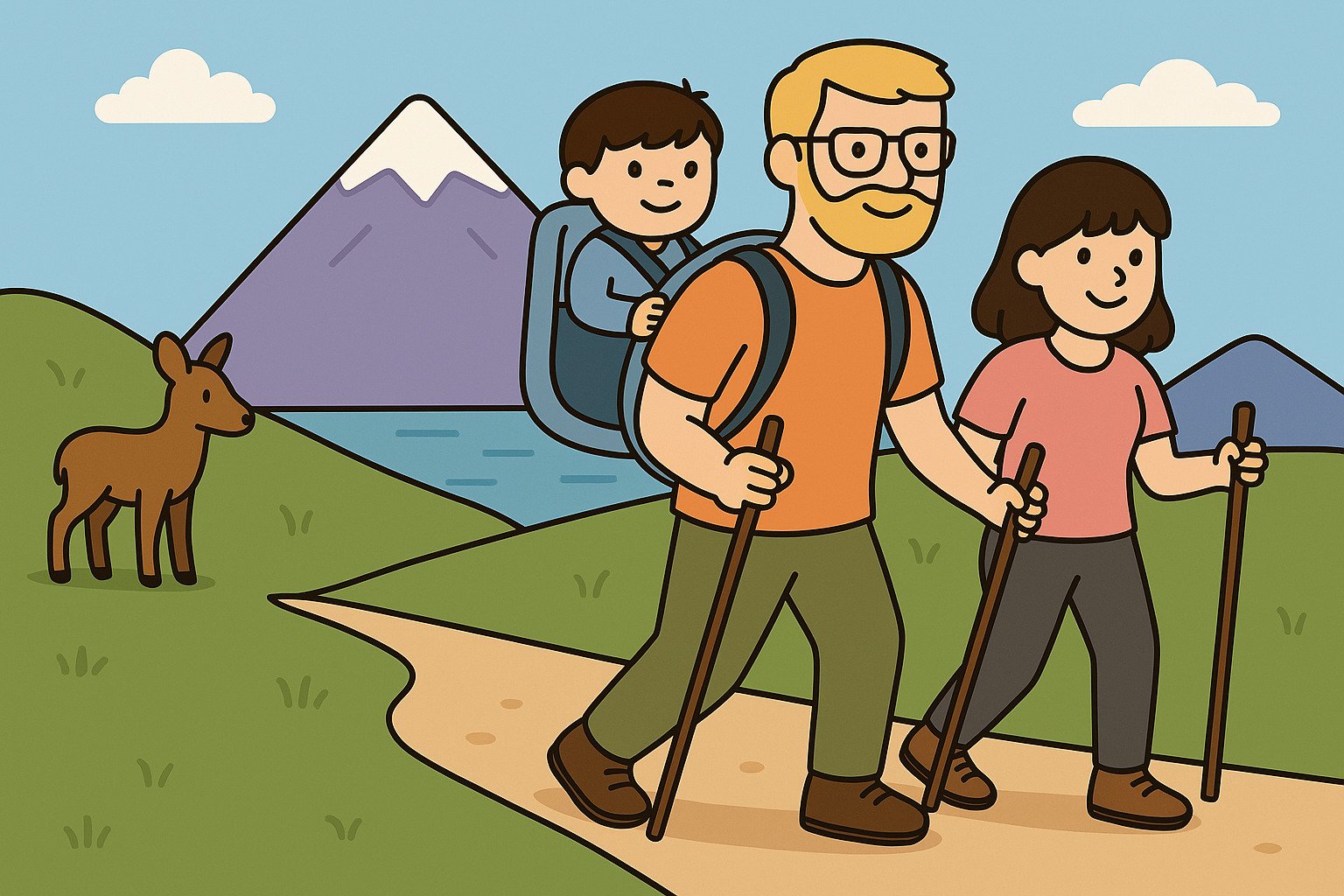Nature vacation illustration